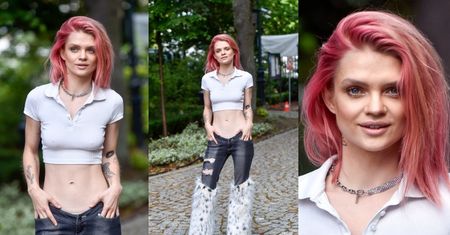 Margaret w kusym topie i mocno wyciętych biodrówkach eksponuje płaski brzuch w śniadaniówce (ZDJĘCIA)
