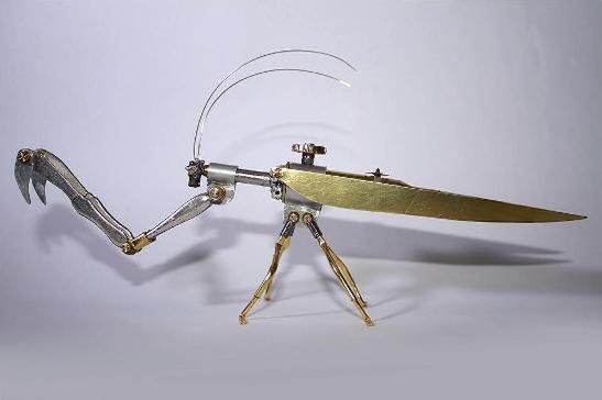 Steampunkowe insekty zrobione z... naboi! 5