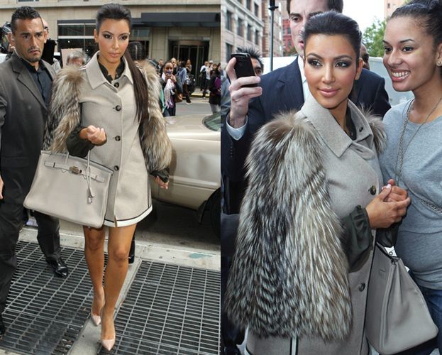 Kim Kardashian w futrze! NATURALNYM?