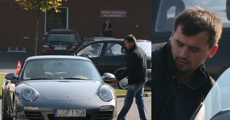 Mąż Kaczyńskiej w swoim porsche... (ZDJĘCIA)