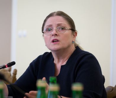 Krystyna Pawłowicz z ochroną SOP