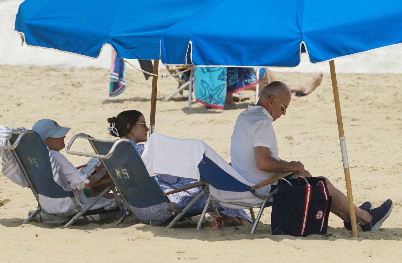 Joe Biden caught on the beach