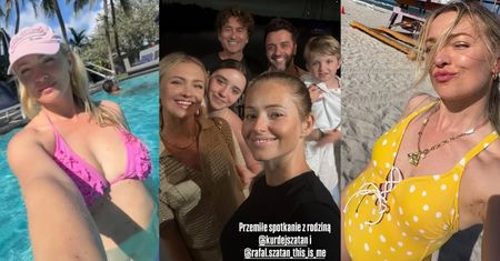 Barbara Kurdej-Szatan wraz z rodziną wypoczywa w Miami: opalanie, basen i "przemiłe" spotkanie z Rubikami