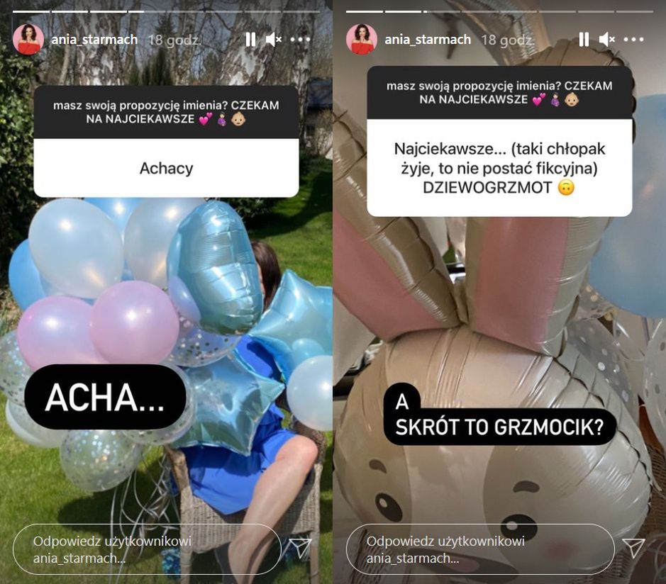 Anna Starmach wybiera imię dla dziecka