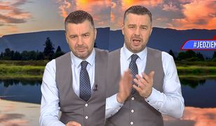 Wpadka na wizji odjęła mu mowę. Po chwili zaczął klaskać i machać do kamery