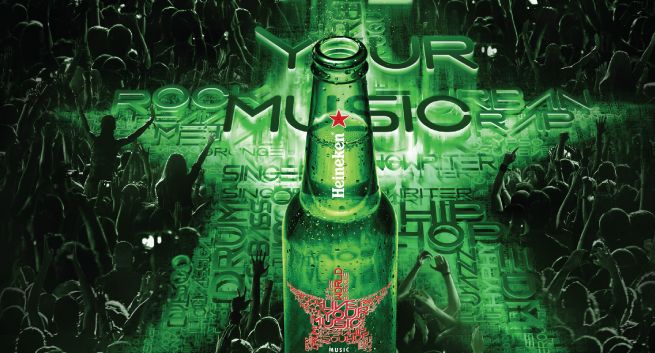 Loteria z karnetami na festiwale i muzyka na butelkach w kampanii piwa Heineken (wideo)