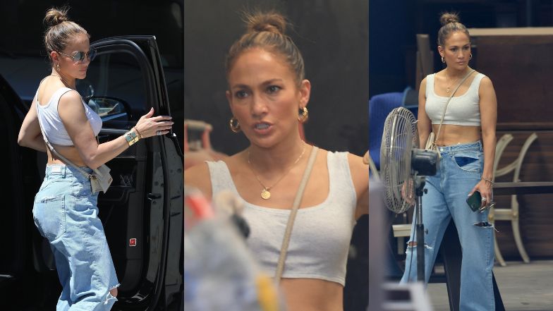 Jennifer Lopez buszuje po sklepie z antykami