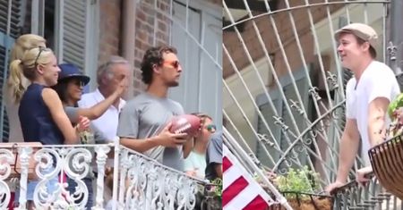 Brad Pitt i Matthew McConaughey rzucają sobie PIWO PRZEZ ULICĘ!
