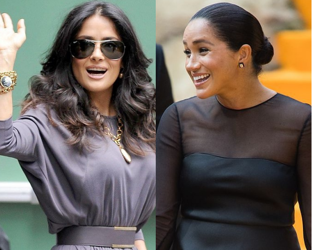 Podekscytowana Salma Hayek zdradza, jak wyglądała praca nad okładką Vogue’a z Meghan Markle: "O projekcie nie mogłam nawet powiedzieć mężowi i córce"