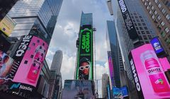 Oshee Sparkling z reklamą na Times Square w Nowym Jorku
