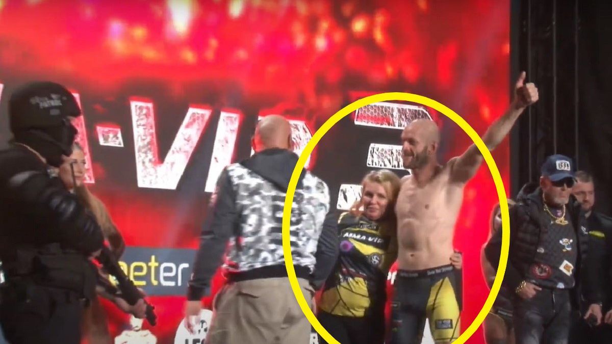 Ryszard "Szczena" Dąbrowski z partnerką