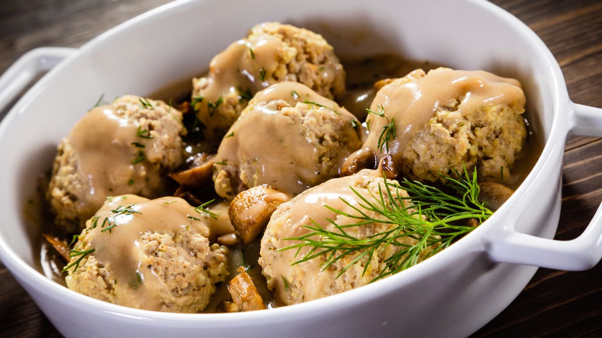 Klopsiki w sosie grzybowym