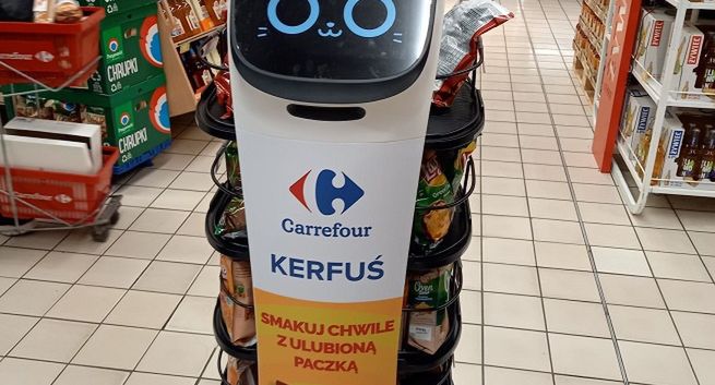 Carrefour i PepsiCo ponadprzeciętnie zadowolone z robota Kerfuś