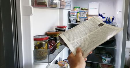 Włóż gazetę do lodówki. Efekt nastąpi już po kilkunastu godzinach
