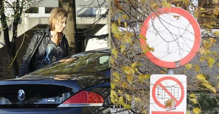 Sablewska parkuje na wjeździe pożarowym... (FOTO)