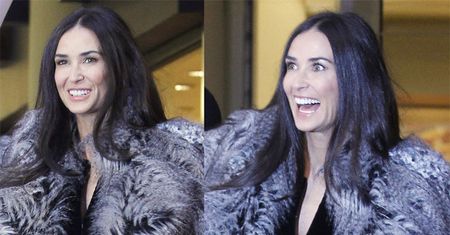 Demi Moore w futrze (FOTO)