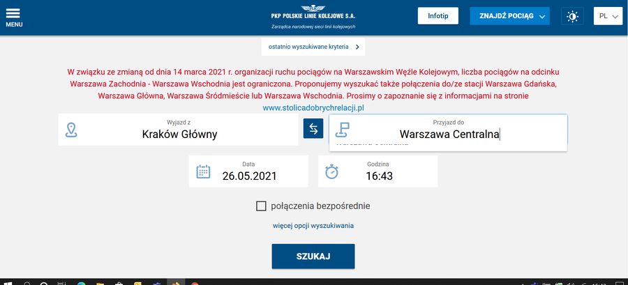 Jak wygląda strona Portal Pasażera?