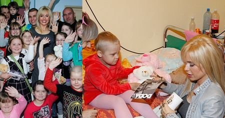 Doda z dziećmi chorymi na raka (ZDJĘCIA)
