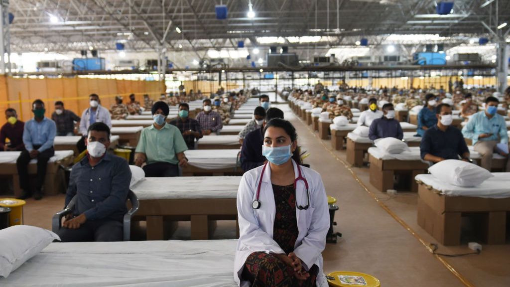  Ośrodek kwarantanny Sardar Patel Covid w New Delhi