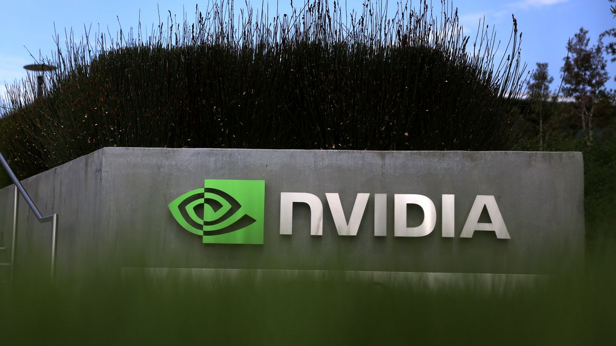 Chipmaker NVIDIA's Valuation Passes 1 Trillion In Market Cap
SANTA CLARA, CALIFORNIA - MAY 30: A company sign is displayed outside the NVIDIA headquarters on May 30, 2023 in Santa Clara, California. Chipmaker NVIDIA reached a $1 trillion market cap at the open bell of the NYSE on Tuesday morning. The company is forecasting second quarter sales of $11 billion, 50 percent higher than analyst estimates of $7.15 billion. (Photo by Justin Sullivan/Getty Images)
Justin Sullivan