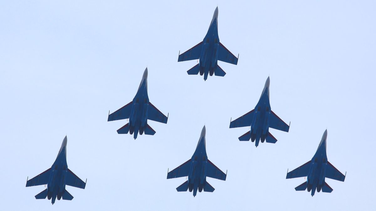 Rosyjskie myśliwce Su-27 nad Bałtykiem. To były ćwiczenia