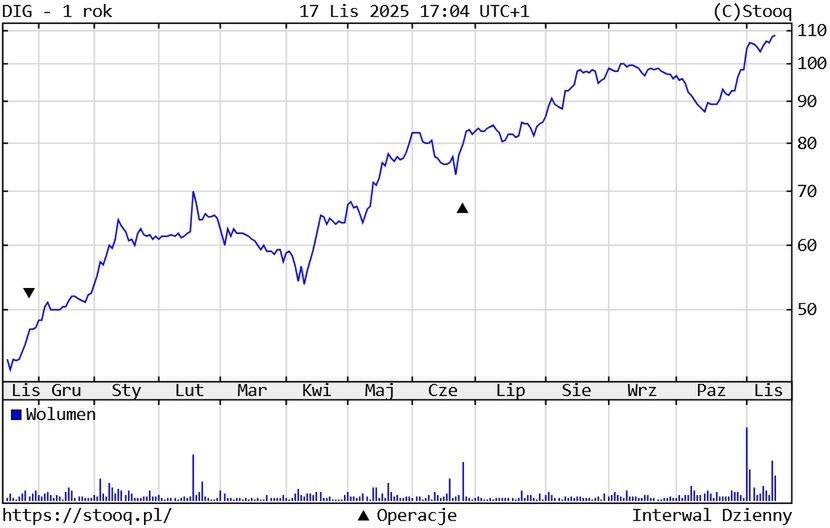 Kurs akcji Digital Network