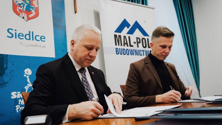 Podpisanie umowy. Fot. UM Siedlce