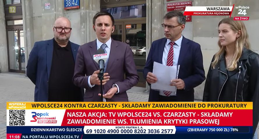 wPolsce24 zawiadamia prokuraturę ws. marszałka Czarzastego. Chodzi o traktowanie reporterów