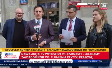 wPolsce24 zawiadamia prokuraturę ws. marszałka Czarzastego. Chodzi o traktowanie reporterów