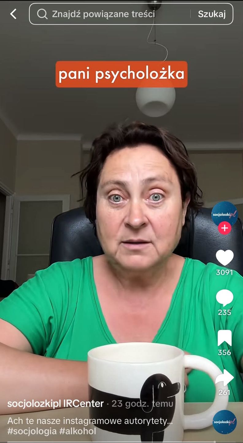 Małgorzata Rozenek-Majdan w "Matcha Talks", tiktok/socjolozkipl