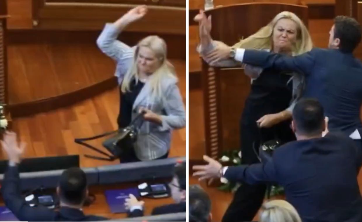 Premier Kosowa Albin Kurti obrzuczony jajkami – kryzys w parlamencie