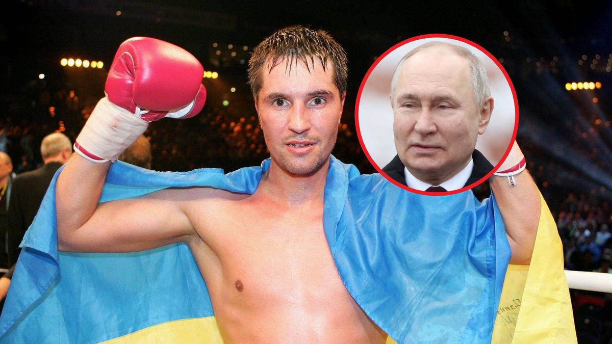 Na zdjęciu: Serhij Dzyndzyruk, na małym zdjęciu: Władimir Putin