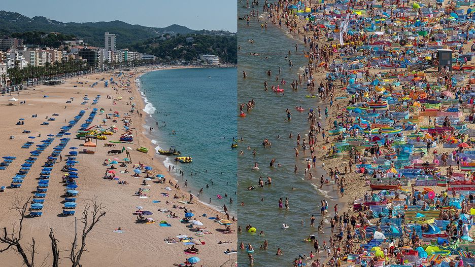 Plaże w Hiszpanii i w Polsce