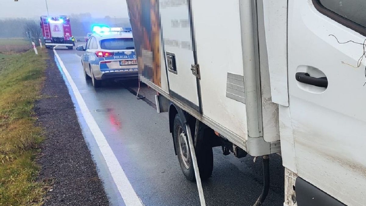 Potrącenie kobiety na krajowej 74