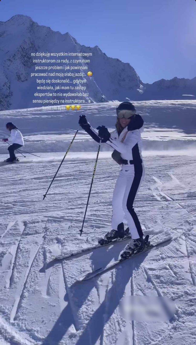 Anna Wendzikowska na nartach