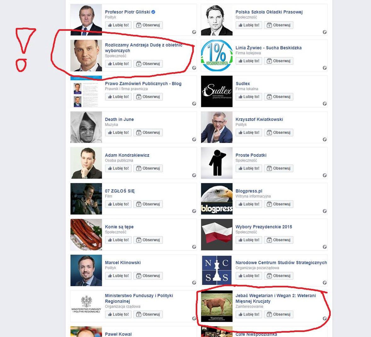 Co "lubi" na Facebooku nowy wiceminister?