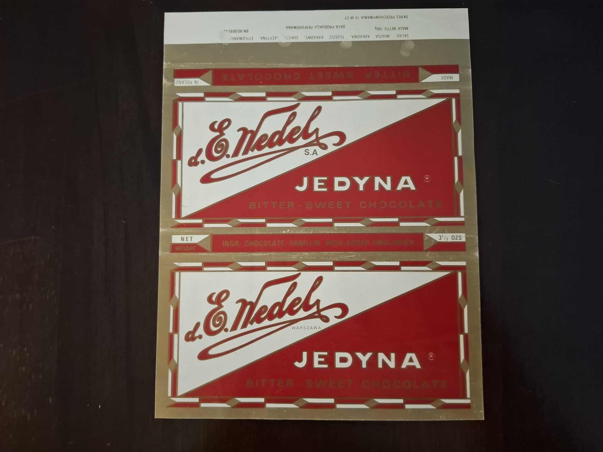 Kultowa czekolada Jedyna znana jest też współcześnie