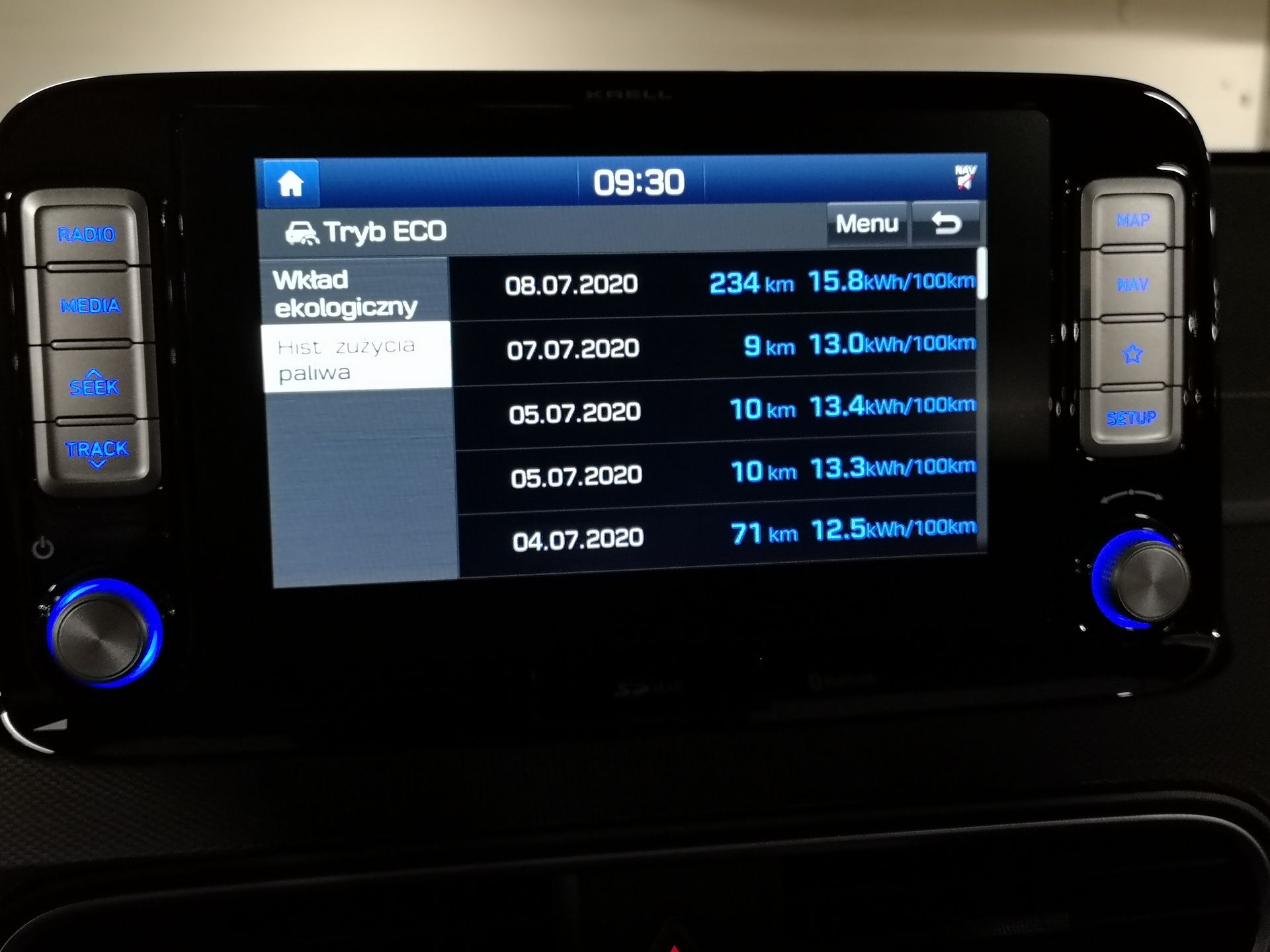 Hyundai Kona Electric: System zarządzania energią oraz audio Krell 16