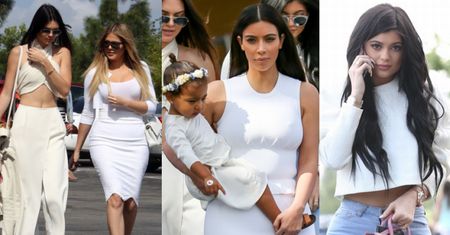 Wielkanoc u Kardashianów: Biel, odsłonięte brzuchy i dekolty! (ZDJĘCIA)