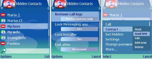 Ukryj kontakty w Symbianie