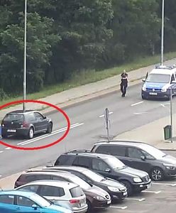 Funkcjonariuszka policji potrącona przez złodzieja samochodów
