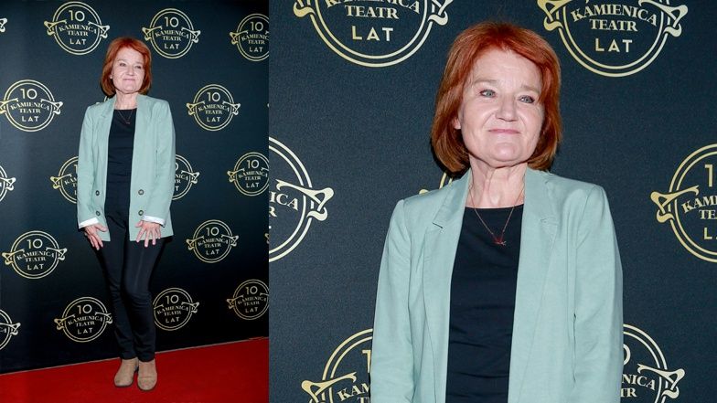 Aktorzy i celebryci na pozują na premierze spektaklu 