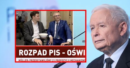 Absurd w TVP. Politycy z popcornem w trakcie oświadczenia Kaczyńskiego