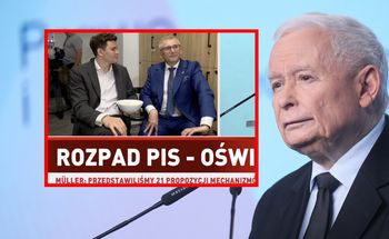 Absurd w TVP. Politycy z popcornem w trakcie oświadczenia Kaczyńskiego