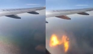 Horror na pokładzie Airbusa. Silnik samolotu eksploduje w powietrzu