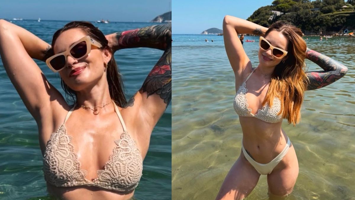 Ewelina Lisowska eksponuje swoje "DZIARY" w ażurowym BIKINI