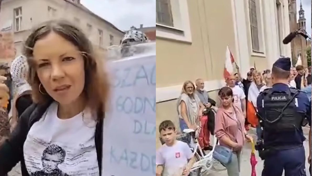 Kobieta została zwyzywana na antymigranckim proteście