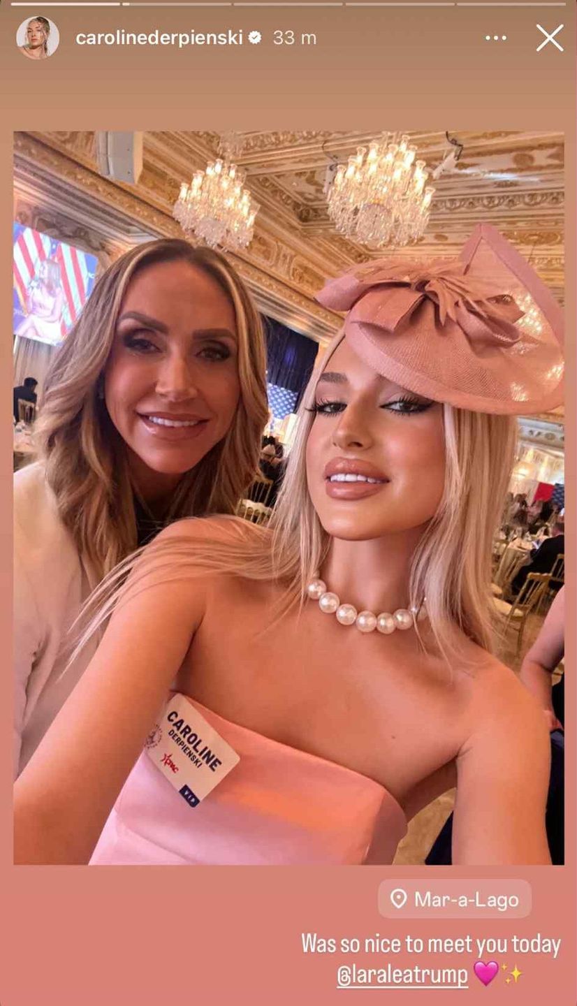 Caroline Derpienski w luksusowej rezydencji Donalda Trumpa