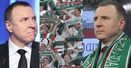 Kurski przyszedł na mecz Legii z flagą... LECHII GDAŃSK! ZOSTAŁ OPLUTY!