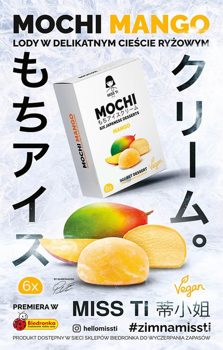 Mochi Mango, lody od Miss Ti w Biedronce